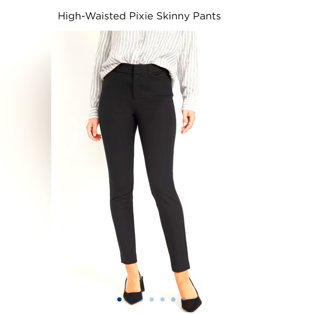 Old Navy Pixie high-waisted skinny pant, black